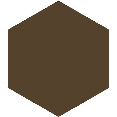 Mission Dark Brown 8" Hexagon Encaustic Cement Tile