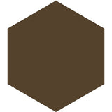 Mission Dark Brown 8" Hexagon Encaustic Cement Tile