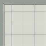 Mission Franjas III Border in Mountain Colorway 8"x8" Cement Tile Layout
