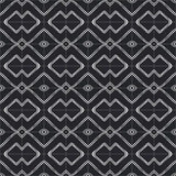 Mission Frequency Black 8"x8" Encaustic Cement Tile Rug