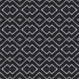Mission Frequency Black 8"x8" Encaustic Cement Tile Rug