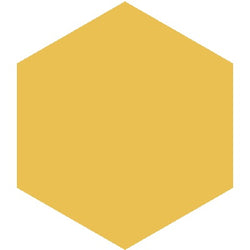 Mission Gold 8" Hexagon Encaustic Cement Tile