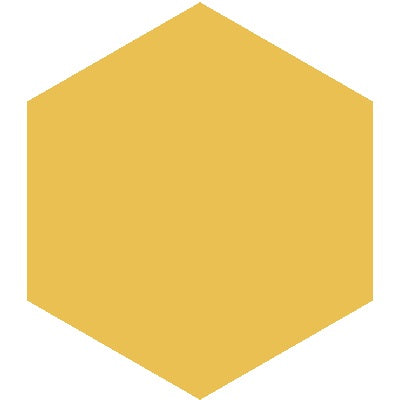 Mission Gold 8" Hexagon Encaustic Cement Tile