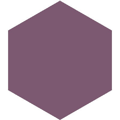 Mission Grape 8" Hexagon Encaustic Cement Tile