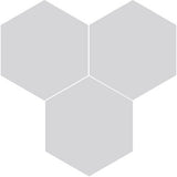 Mission Gray 8" Hexagon Encaustic Cement Tile