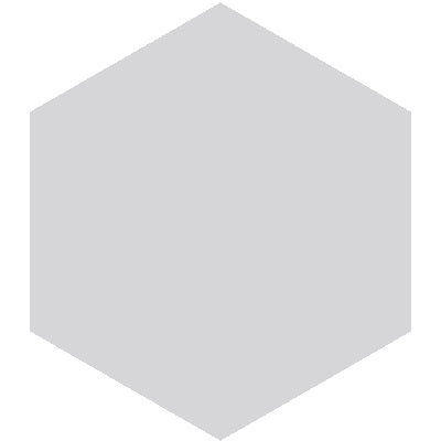 Mission Gray 8" Hexagon Encaustic Cement Tile