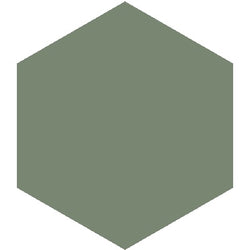 Mission Green 8" Hexagon Encaustic Cement Tile