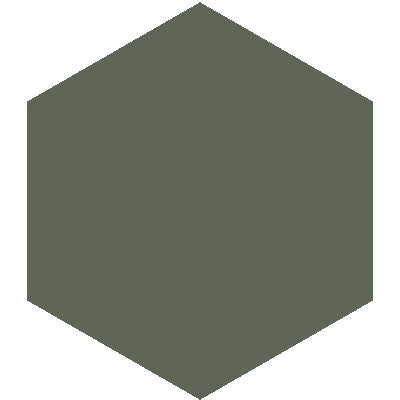 Mission Green Asia 8" Hexagon Encaustic Cement Tile