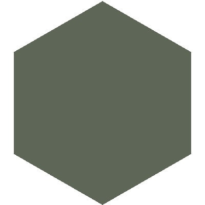 Mission Green Asia 8" Hexagon Encaustic Cement Tile
