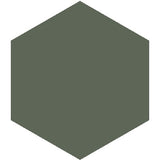 Mission Green Asia 8" Hexagon Encaustic Cement Tile