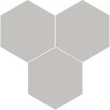Mission Gris 8" Hexagon Encaustic Cement Tile Grouping