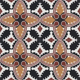 Mission Havana Caramel 8"x8" Encaustic Cement Tile Rug Layout