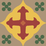 Mission Holy Grail C 6"x6" Encaustic Cement Tile