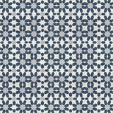 Mission Ifrane Navy 8"x8" Encaustic Cement Tile Rug Layout