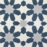 Mission Ifrane Navy 8"x8" Encaustic Cement Tile