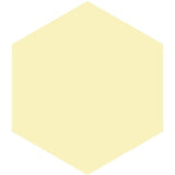 Mission Jaune Clair 8" Hexagon Encaustic Cement Tile