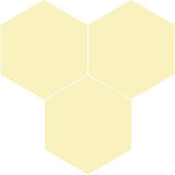 Mission Jaune Clair 8" Hexagon Encaustic Cement Tile Grouping
