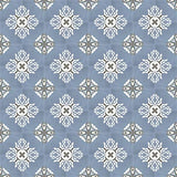 Mission Lily Blue 8"x8" Encaustic Cement Tile Rug
