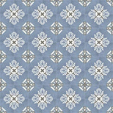 Mission Lily Blue 8"x8" Encaustic Cement Tile Rug