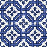 Mission Monte Carlo Blue 8"x8" Encaustic Cement Tile Rug Layout