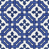 Mission Monte Carlo Blue 8"x8" Encaustic Cement Tile Rug Layout