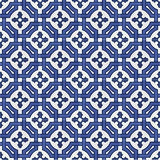 Mission Monte Carlo Blue 8"x8" Encaustic Cement Tile Rug Layout