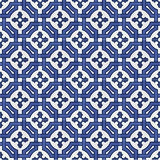 Mission Monte Carlo Blue 8"x8" Encaustic Cement Tile Rug Layout