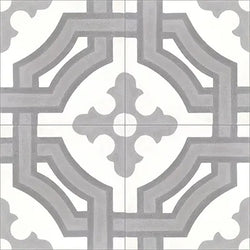 Mission Monte Carlo Oxford 8"x8" Encaustic Cement Tile QuarterDesign