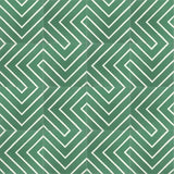 Mission Maze Vert Fonce 8"x8" Encaustic Cement Tile Rug Layout