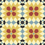 Mission Merengue Sun 8"x8" Encaustic Cement Tile Quarter Design