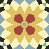 Mission Merengue Sun 8"x8" Encaustic Cement Tile