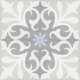 Mission Nantes B 8"x8" Encaustic Cement Tile Quarter Design