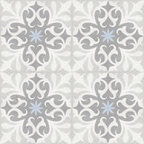 Mission Nantes B 8"x8" Encaustic Cement Tile Rug Detail