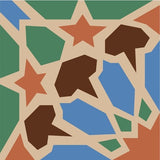 Mission Nasrid A 8"x8" Encaustic Cement Tile