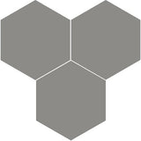 Mission Natural Gray 8" Hexagon Encaustic Cement Tile