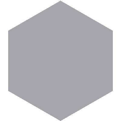 Mission Oxford Gray 8" Hexagon Encaustic Cement Tile