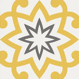 Mission Paso Doble Sun 8"x8" Encaustic Cement Tile