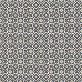 Mission Quatrefoil Rosette Charcoal 8"x8" Encaustic Cement Tile Rug