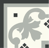 Mission Queen Border Clermont Colorway 8"x8" Encaustic Cement Tile