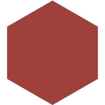 Mission Rojo Palo Alto 8" Hexagon Encaustic Cement Tile