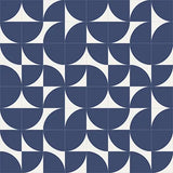 Mission Rolling Blue 8"x8" Encaustic Cement Tile Rug