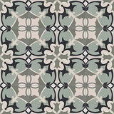 Mission Roquebrune Green 8"x8" Encaustic Cement Tile Rug Layout