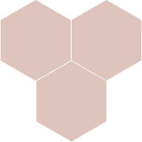 Mission Rosa 8" Hexagon Encaustic Cement Tile