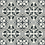 Mission Roseton C 8"x8" Encaustic Cement Tile Rug Detail