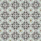 Mission Roseton Sage 8"x8" Encaustic Cement Tile Rug