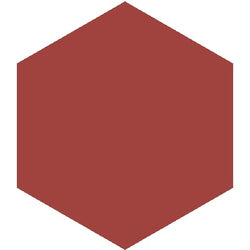 Mission Rouge 8" Hexagon Encaustic Cement Tile