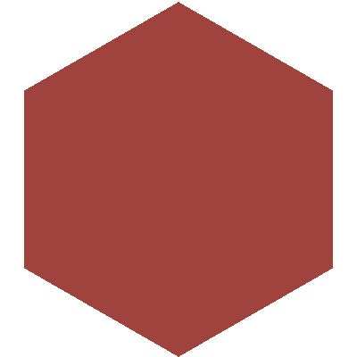 Mission Rouge 8" Hexagon Encaustic Cement Tile