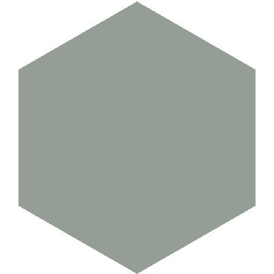 Mission Sage 8" Hexagon Encaustic Cement Tile
