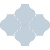 Mission San Felipe Blue Clair 8"x8" Encaustic Cement Tile Rug