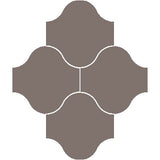 Mission San Felipe Graphite 10"x10" Encaustic Cement Tile Rug